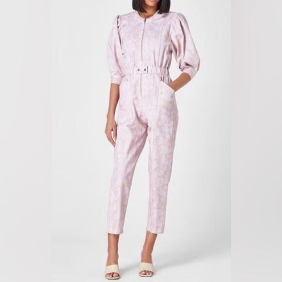 New magalie pascal ceina jumpsuit watercolor pink size Small - Picture 1 of 14